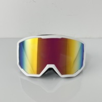 Gafas de Esquí Profesionales con Marco Completo de TPU, Antivaho, UV400, Visión Amplia, para Snowboard y Deportes de Nieve, para Hombres y Mujeres