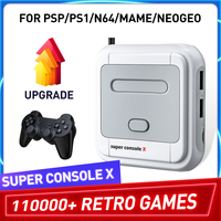 Console de jeu rétro Super Console X avec 110000 jeux rétro pour PSP/PSMAME Console de jeu d'arcade multijoueur Top box double système