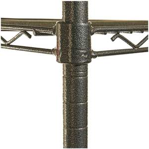 Alera ALESW504824BA Kit d'étagères métalliques, design moderne pliable en métal et plastique pour le rangement de la cuisine ou du garage, noir anthracite - Product Image 6