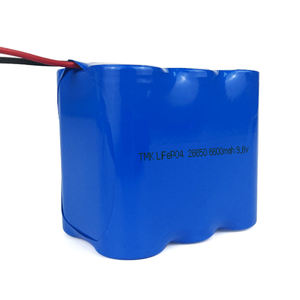 26650 9.<span class=keywords><strong>6V</strong></span> 6600mAh LiFePO4 Lipoバッテリーパック円筒形リチウムイオン非常口サインライト用 - Product Image 1