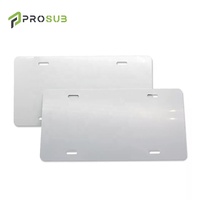 Plaques d'immatriculation personnalisées en sublimation Prosub en gros, différentes tailles, vierges, impressions DIY, plaques d'immatriculation de voiture en aluminium pour sublimation