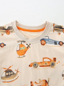 Ensemble pour bébé garçon de style européen et américain, imprimés mignons, pur coton, vêtements pour bébé personnalisés, gamme de tailles multiples, ensembles de vêtements pour bébé - Product Image 4