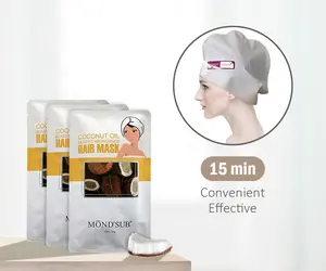 Máscara de tratamento capilar natural do oem, folha de máscara para cabelo seco danificado