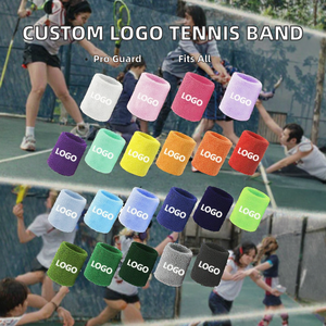 Vente en gros, Meilleure vente : Bandeau de poignet de tennis personnalisé avec logo, fin, professionnel, absorbant, antidérapant, confortable et respirant - Product Image 2