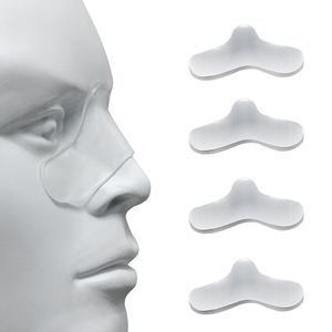 Consion CPAP Almohadillas nasales de silicona <span class=keywords><strong>Máscara</strong></span> de <span class=keywords><strong>apnea</strong></span> del sueño Cojines cómodos para la mayoría de las máscaras Almohadillas nasales transparentes Anti-sangría - Product Image 3