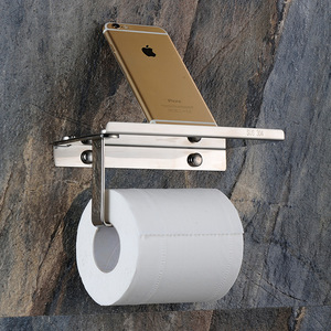 Portarrollos <span class=keywords><strong>de</strong></span> Papel Higiénico Universal <span class=keywords><strong>de</strong></span> Acero Inoxidable 304 para Uso Doméstico y Comercial, con Soporte para Teléfono y Montaje en Pared - Product Image 6