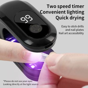 New Mini UV LED Nail Dryer Lamp with LCD Display 30/60S <b>Timer</b> Quick Curing Gel Polish USB Portable Manicure Tool - Product Image 3