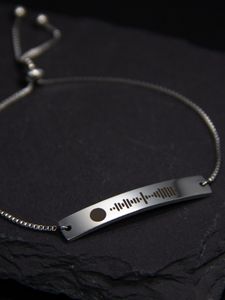 <span class=keywords><strong>Spotify</strong></span> Music Grabado <span class=keywords><strong>Pulsera</strong></span> Significativa <span class=keywords><strong>Pulsera</strong></span> Especial Personalizada Soundwave Bar <span class=keywords><strong>Pulsera</strong></span> Colorido Código de Música Joyería - Product Image 2