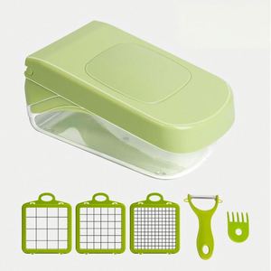 2025 Best Selling 17-in-1 Manual Handheld Multifunctional Vegetable Chopper Onion Cutter Fruits Slicer <b>Potatoes</b> Peeler <b>Container</b> - Product Image 6
