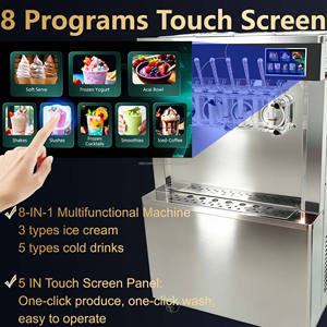 Máquina comercial de helado suave de 3 sabores Sapceman, máquina comercial para hacer helado suave en el refrigerador, máquina de yogur helado - Product Image 4