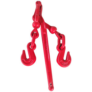 Attache-câbles de qualité supérieure, rouge, imprimé, de type levier, de 1/4 à 5/16 pouces, avec crochet - Product Image 5