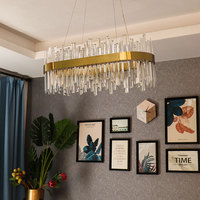 Lampe LED suspendue de luxe en cristal, Design rétro de haute qualité, pour hall d'hôtel, Loft, vente en gros