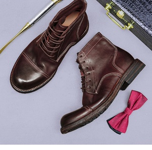 Chaussures décontractées légères avec semelle absorbant la transpiration et structure flexible, chaussures de tous les jours pour hommes, chaussures en cuir - Product Image 3