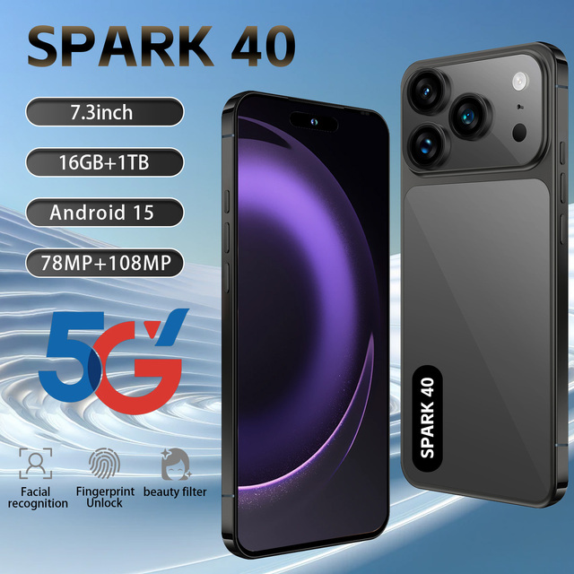 Unlocked 5G Smartphone 7 Inch HD Screen Deca Core 8GB RAM 128GB ROM 48MP Camera Dual SIM Face ID Fingerprint Gaming Phone