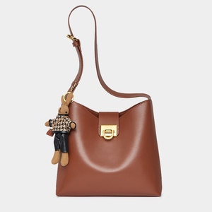 Sac panier en cuir véritable, tendance et élégant, sac à bandoulière pour femme - Product Image 3