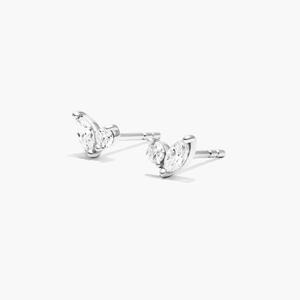 Custom 925 Sterling Silver Moissanite Diamond Stud <b>Earrings</b> Luxury <b>Fine</b> Jewelry for Women Birthday Anniversary Wedding Gift - Product Image 3