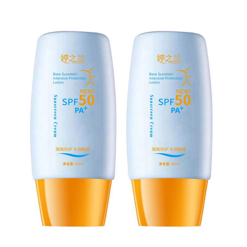 Оптовая продажа солнцезащитный крем SPF 50 + Па + УФ-защита основа солнцезащитный крем непромокаемый лосьон для мужчин и женщин студенческий пенный От 3 до 5 лет
