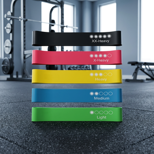 Bandas de Resistencia de Látex Mini para Yoga, Fitness y Ejercicio, Niveles de Resistencia Medios de 10-15 Libras, 100% Látex Natural, Duraderas y Resistentes - Product Image 3