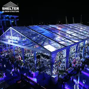 Outdoor Transparent Event Space Roofs Marquee Tents Shelter Cover Party Clear Roof Wedding Tent
