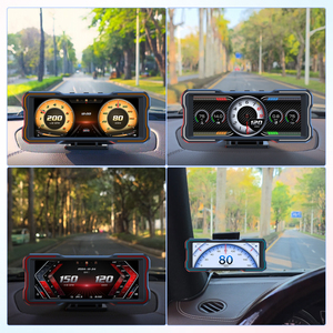 Nuevo 2026 P7 Pantalla LCD de 6.2 Pulgadas para Coche, Medidor OBD2 Inteligente <span class=keywords><strong>HUD</strong></span>, Velocímetro GPS, Alarma de Voltaje de Turbo, Emoji Interactivo - Product Image 5