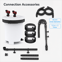 Filtre externe pour aquarium, grand bac à poissons, filtration intelligente à fréquence variable, seau en plastique avec UV germicide