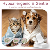 Feuilles de shampoing pour animaux de compagnie en vrac, formule nettoyante douce sans savon à dissolution rapide pour chiens et chats