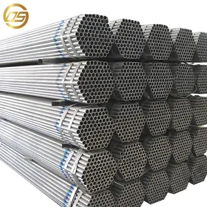 Vente en gros de tubes en acier rond galvanisé sans soudure gi à chaud ASTM A106 Sch 40 ERW GI Iron Tube