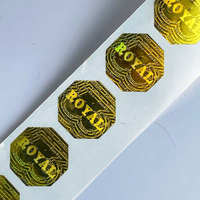 Étiquette holographique originale Authenticité personnalisée Anti-Contrefaçon Holographique Transparent Sécurité 3d Void Hologramme Seal Sticker