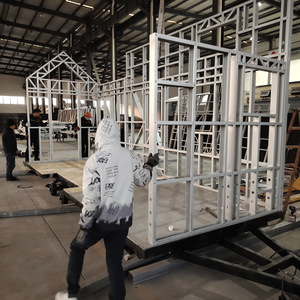 Alanber maisons modulaires extensibles maison préfabriquée structure légère en acier maison mobile maison de voyage petite maison sur roues - Product Image 4