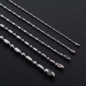 Bracelet chic en perles d'acier inoxydable, chaîne de main en bambou, bracelet de cheville pour femmes et hommes, accessoires de bijoux en métal - Product Image 6
