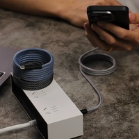 Pour Macbook ordinateur portable Samsung téléphone USB A à C 65W chargeur fil magnétique USB C à Type C 100W câble de charge rapide