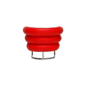 Moderno ocio patas de acero inoxidable cómodo salón de cuero <span class=keywords><strong>Eileen</strong></span> Elma gris Bibendum sillón - Product Image 3