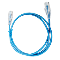 Kabel Jumper Listrik Handal dengan Perakitan Tahan Lama Konektor RJ45 Transparan Tembaga Telanjang CAT 6 UTP 26AWG 28AWG Kecepatan Tinggi