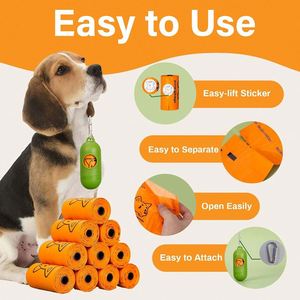 SZXW OEM Biodegradable Dog Poop Trash <b>Bags</b> Plastic Leak-Proof <b>Compost</b> Dog Walking <b>Bag</b> Strong Odor Control Rolls Customized Color - Product Image 2