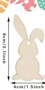 DAMAI Unfinished Wood <b>Easter</b> <b>Ornaments</b> Blank Wooden Carrot Egg Rabbit Hanging <b>Ornaments</b> Wood DIY Crafts for <b>Easter</b> DIY Projects - Product Image 3