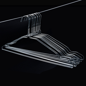 Cintres en acier galvanisé antidérapants, économiseurs d'espace, certifiés ISO9001, modernes, pour cuisine, sous-vêtements et pantalons, vente en gros à prix réduit - Product Image 4