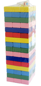 48 pcs 빌딩 블록 세트 나무 스태킹 장난감 번호 나무 블록 어린이 장난감 - Product Image 4