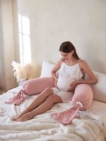 Oreiller de grossesse premium en coton, soutien lombaire, coussin ergonomique pour la santé et la sécurité pendant la grossesse