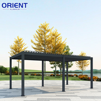 Pergola weifang en aluminium d'orient d'aluminium d'alliage d'aluminium enduite par poudre extérieure facilement assemblée Offre Spéciale motorisée 4.5m * 3.5m