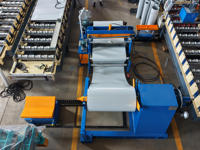 Dérouleur automatique à cône unique ZHONGHENG, structure durable, utilisation facile, pour ligne de formage de rouleaux, moteur hydraulique 2300 kg