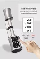 Serrure de cylindre électronique intelligente Bluetooth TT Lock APP, déverrouillage par mot de passe, carte IC, clé, 3 options de taille, cylindre de sécurité