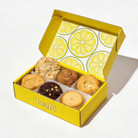 Boîte d'emballage personnalisée en carton pliable pour gâteaux, biscuits, brownies, cookies, beignets, boîte d'expédition