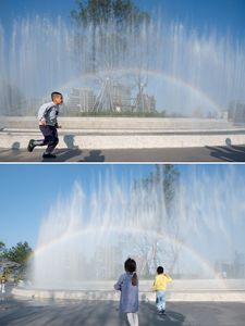 Spray do arco-íris artificial Área cênica Paisagem do pátio Fonte do arco-íris Dispositivo artificial do arco-íris do arco-íris - Product Image 4