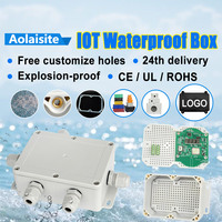 Boîtier de jonction de câbles en plastique ABS étanche IP68 pour bouton de commande extérieur et câble d'alimentation électrique