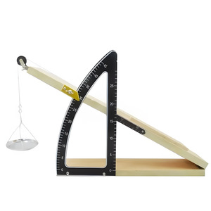 Appareil expérimental de mesure du frottement sur plan incliné, réglable en hauteur, avec règle d'angle, poulie, démonstrateur de mécanique - Product Image 1