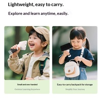 Mini Digital Microscope for Kids Handheld Magnifier 1080p LED Light IP54 Rated Science Experiment Tool Homeschool Outdoor Nature