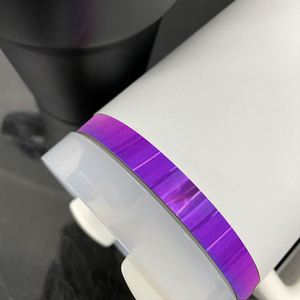 USA Warehouse Black White Powder Coated H2.0 <b>40oz</b> <b>Tumbler</b> Travel Mug Water Bottle Purple Plated <b>40oz</b> <b>Tumbler</b> <b>with</b> <b>Handle</b> - Product Image 2