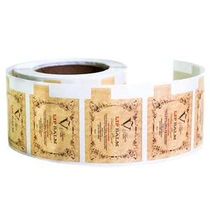 Tùy chỉnh chất lượng cao tự dính không thấm nước Lip Balm nhãn với đục con dấu Lip Gloss nhãn <span class=keywords><strong>Chapstick</strong></span> dán - Product Image 3