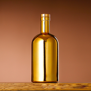 Botellas de Vino de Vidrio Galvanizadas al por Mayor, 375 ml, 500 ml, Acabado Brillante UV, Tapón de Goma, Color Personalizado, Bares, Discotecas, Carbonatadas - Product Image 4