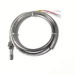 مستشعر حرارة صناعي عالي الدقة من البلاتين <span class=keywords><strong>PT100</strong></span> مع مسبار فردي ونظام رباعي الأسلاك - Product Image 4